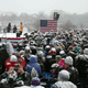 Image for article titled Amy Klobuchar fans braved a blizzard to watch her 2020 US presidential bid announcement